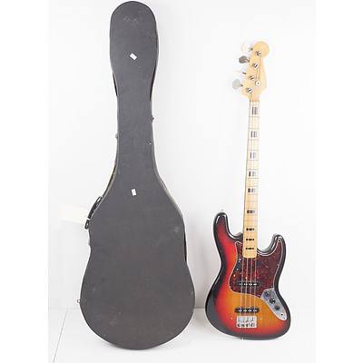 Pro-Martin Sunburst Jazz Bass Guitar with Hardcase