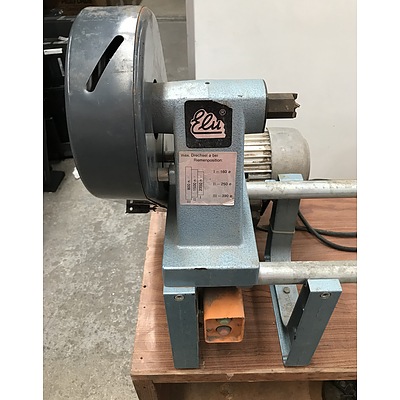 Elu Wood Turning Lathe On Custom Cabinet