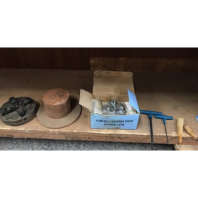 Elu Wood Turning Lathe On Custom Cabinet