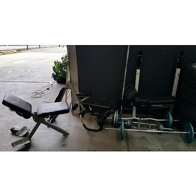 Lot Of Assorted Gym Equipment