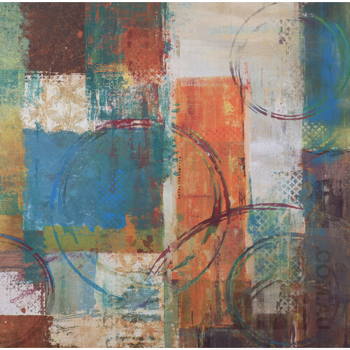 Three Patterned Canvas Prints, Each 80 x 80 cm (3)