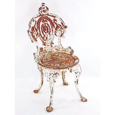 Victorian Cast Iron Garden Chair