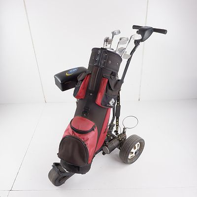 14 Piece Golf Club Set with Concord Bag and Laser Electric Buggy