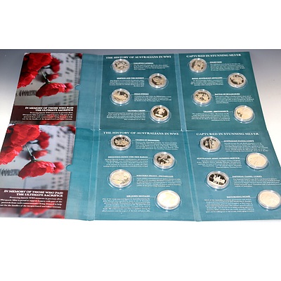First World War Silver Commemorative Medal Set