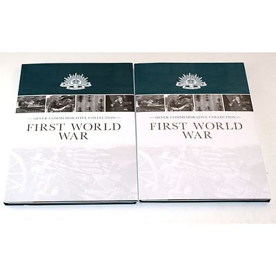 First World War Silver Commemorative Medal Set
