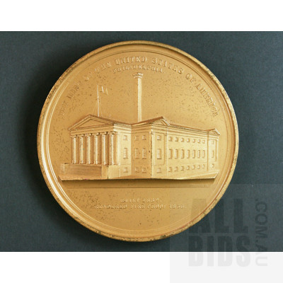 Large 1859 James Ross Snowden Mint Medal in High Relief