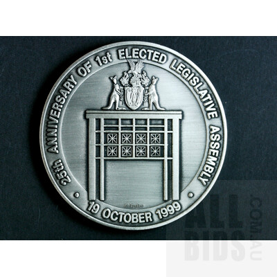 1999 Northern Territory 25th Anniv of 1st Elected Legislative Assembly Medal
