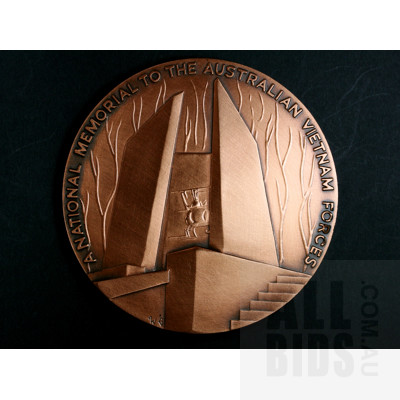 Australian Vietnam Forces National Memorial Commemorative Bronze Medal