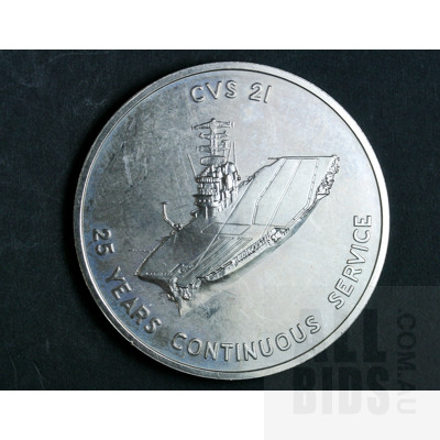 1980 Royal Australian Navy HMAS Melbourne 25th Anniversary Medal