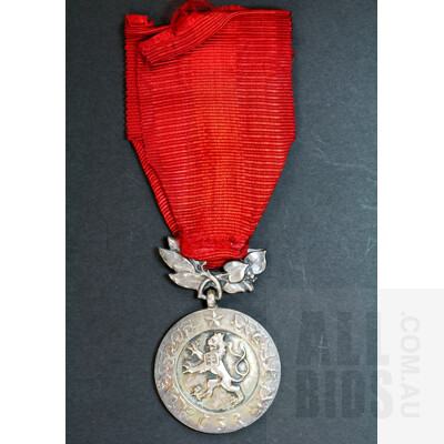 c1950s Czechoslovak Medal for the Defence of the Homeland