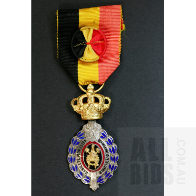 Belgium Award For Industrial and Agricultural Medal Gold Award