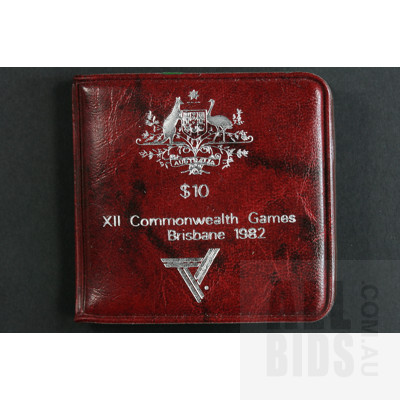 1984 $10 Silver UNC Coin - XII Commonwealth Games Brisbane