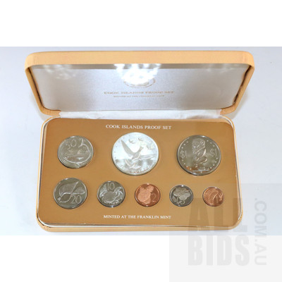1977 Coins of the Cook Islands Proof Set with Silver $5
