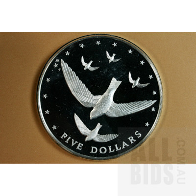 1977 Coins of the Cook Islands Proof Set with Silver $5