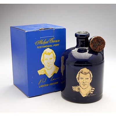 Michael Cronin Limited Edition Testimonial Port in Stoneware Decanter and Original Box