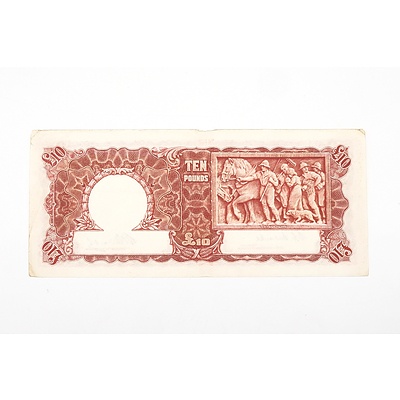  Australian 1949 Coombs/ Watt Ten Pound Banknote, R60 V17984925