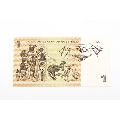 Australian STAR NOTE 1966 Coombs/ Wilson One Dollar Star Replacement Banknote, R71S ZAE16378