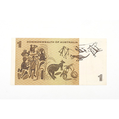 Australian STAR NOTE 1969 Phillips/ Randall One Dollar Star Replacement Banknote, R73S ZAK00750