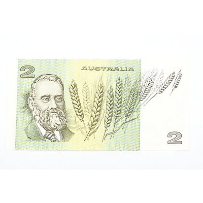 Australian 1983 Johnston/ Stone Two Dollar Banknote, R88 KGE774653