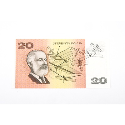 Australian 1991 Fraser/ Cole Twenty Dollar Banknote, R413 RZD608125