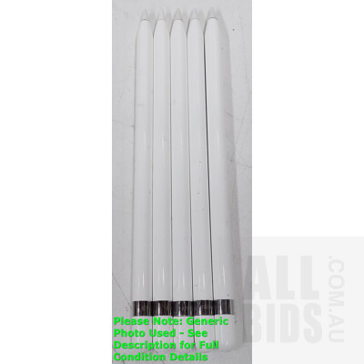Apple Pencil (A1603) 1st Generation - Lot of Five