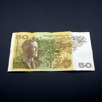 Australian Fraser/Higgins $50 Note, WAE 254395