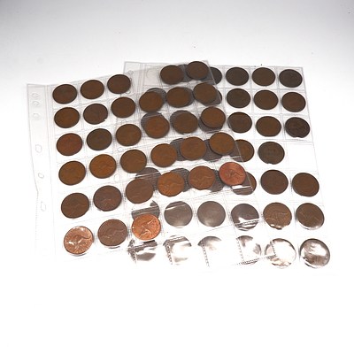 Collection of Australian Pennies, Various dates from 1911- 1964