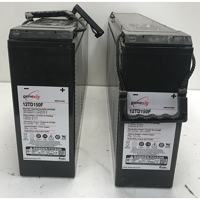 Genesis 12V Batteries -Lot Of Two