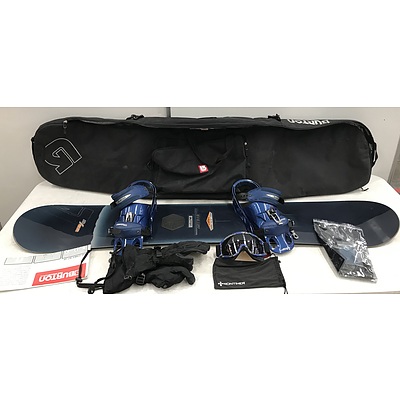 Burton Bullet Snowboard With Bindings and Case