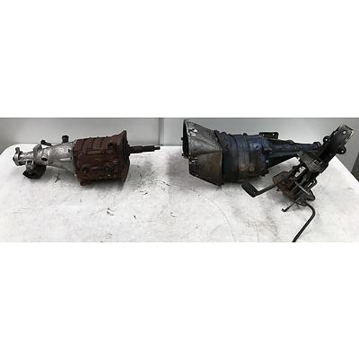 Two Holden Gearboxes and Pedal Box