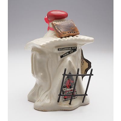 Ettamogah Pub Port in Stoneware Outhouse Decanter