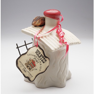 Ettamogah Pub Port in Stoneware Outhouse Decanter