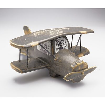 Ettamogah Pub Port in Stoneware Bi-Plane Decanter