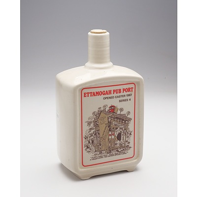 Ettamogah Pub Port in Stoneware Decanter - Easter 1987