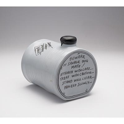 Ettamogah Pub Port in Stoneware Dog Kennel Decanter