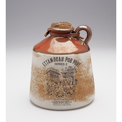 Ettamogah Pub Port Series 2 in Stoneware Decanter with Contents
