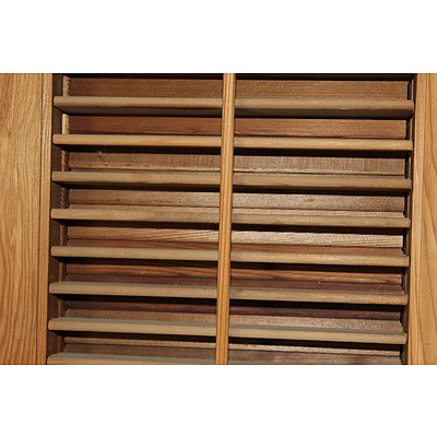 Hardwood Louvered Folding Doors and Solid Door