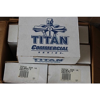 Titan Commercial Privacy Lever Door Handle Sets - Lot of 18 - New