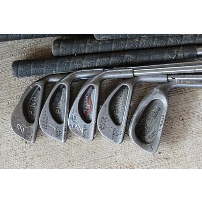 Brosnan and Ping Right Handed Golf Clubs - Lot of 13