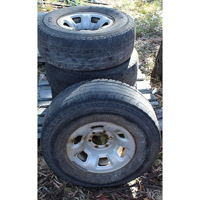 16 Inch  Rims With Tyres - Lot of Four