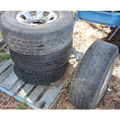 16 Inch  Rims With Tyres - Lot of Four