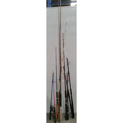 Fishing Rods Lot of 13