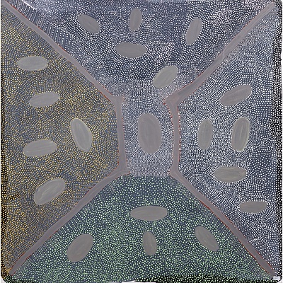 Ada Bird Petyarre (c1930-2009, Eastern Anmatyerr language group), Womens Dreaming - Aweyle 1995, Acrylic on Canvas 