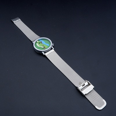 Boxed French Akteo Golf Themed Watch, Deisgned by JC Mareschal