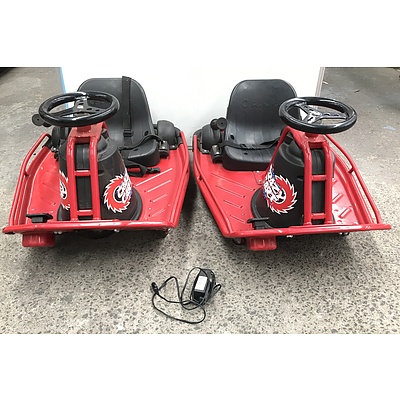 Razor Crazy Carts -Lot Of Two
