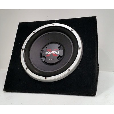 12Ich Sony Xplod Sub And Box