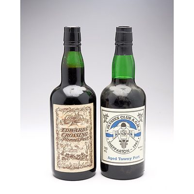 Two Vintage Ports - Shepparton Ulysses Club 1993 and Edwards Crossing Pioneer Port (2)