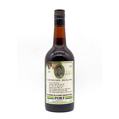 Vintage Canberra Raiders Players Trust Fund 1991 Commemorative Port - 'Gary Belcher'