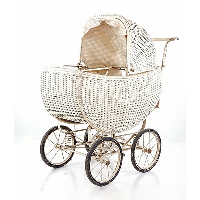 Vintage Cane Pram with Original - Lot 1162036 | ALLBIDS