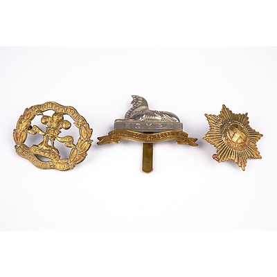 Three British Military Cap Badges